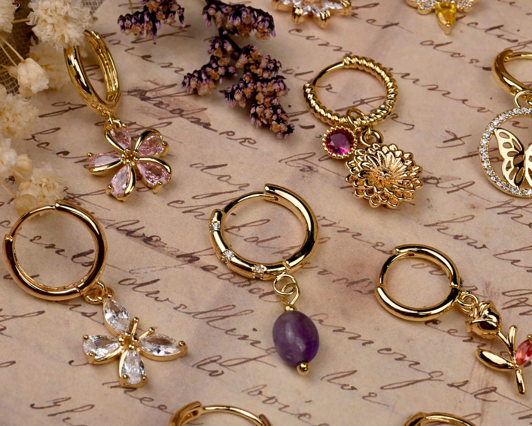 Handgemaakte dromerige 14k goldplated sieraden 